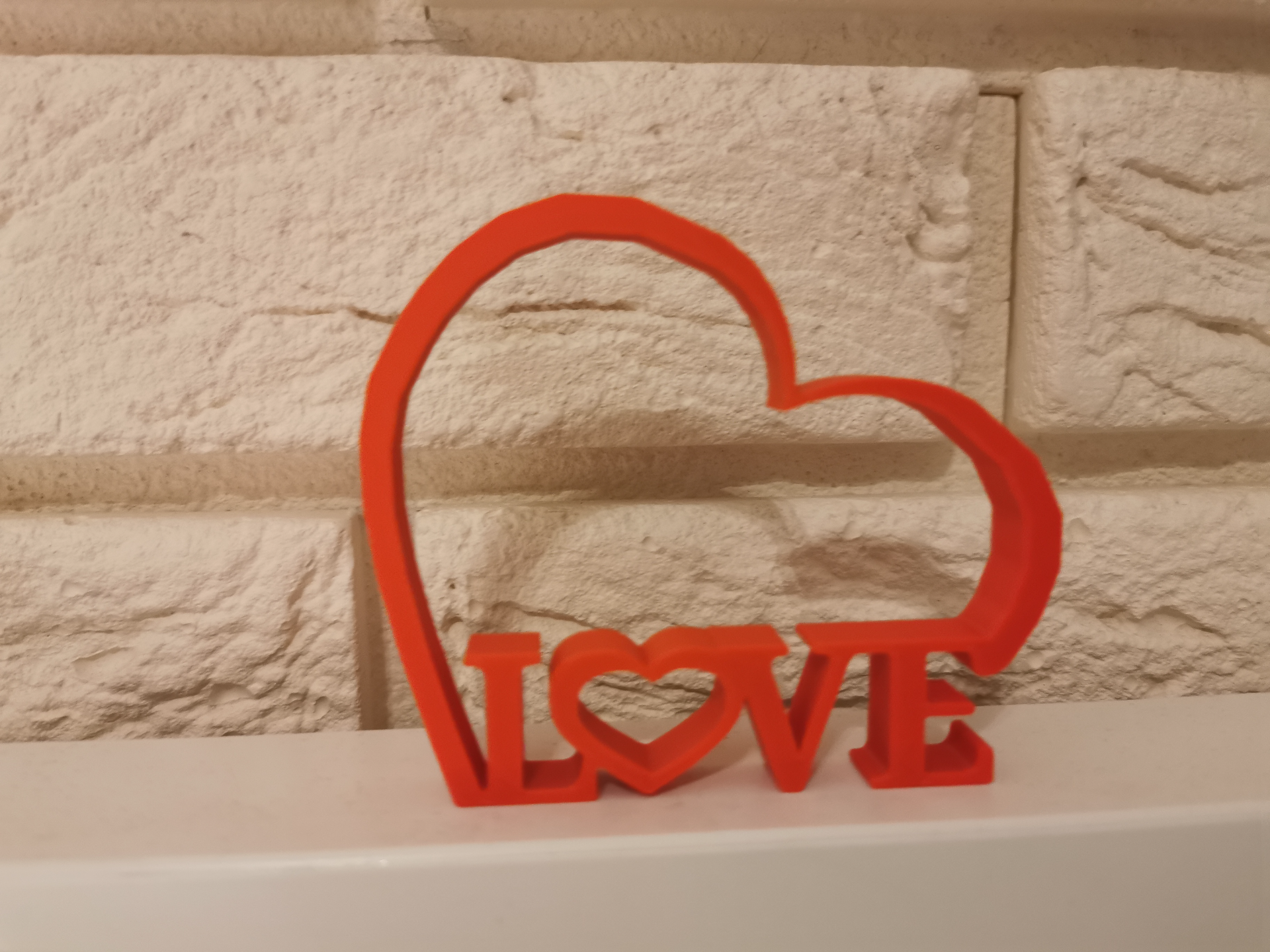 Valentine's Day Heart, LOVE Ornament