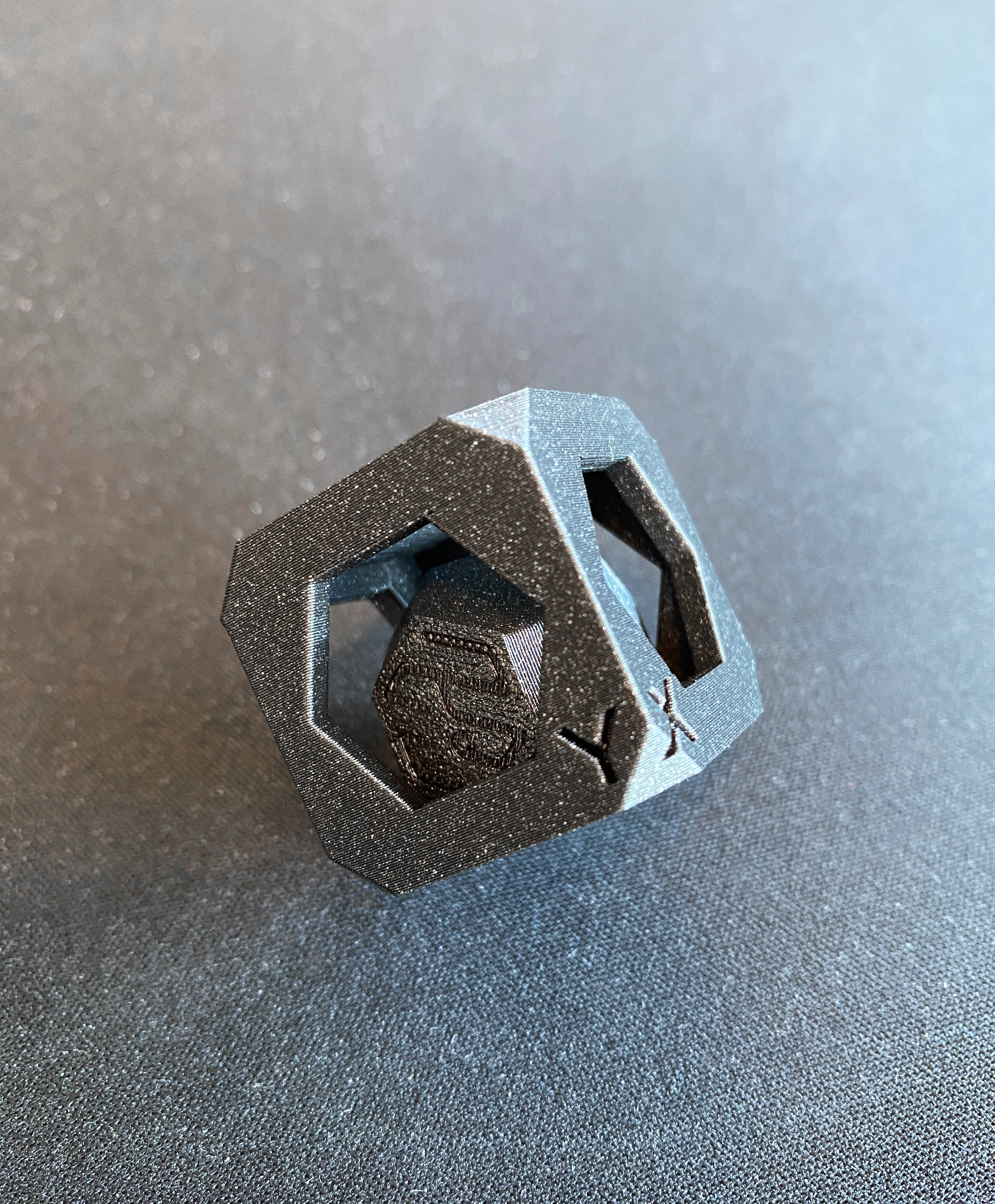 INFILL3D-CALIBRATION CUBE/FILAMENT SWATCH/FIDGET CUBE