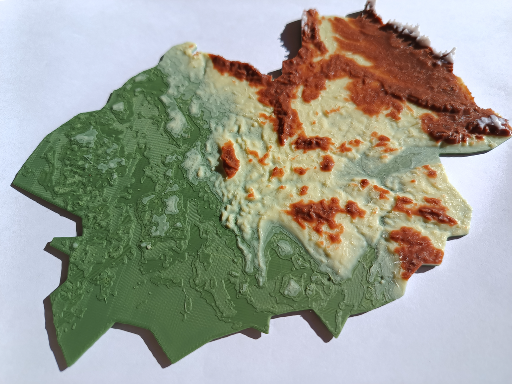 Terrain Map - Colored - Germany - No AMS Needed