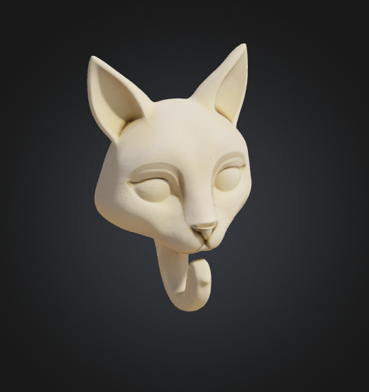 Minimalist Cat Head Wall Hook