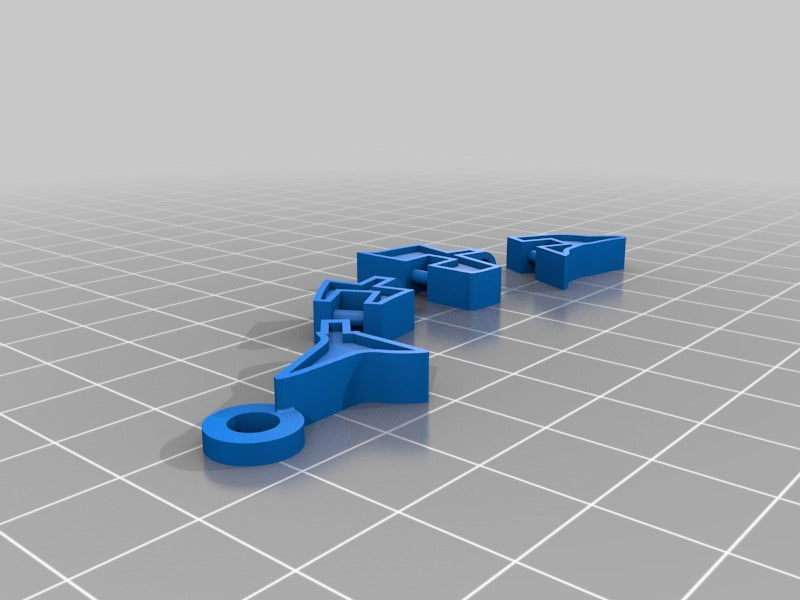 Articulated Dolphin Keychain fod Dual Extrusion