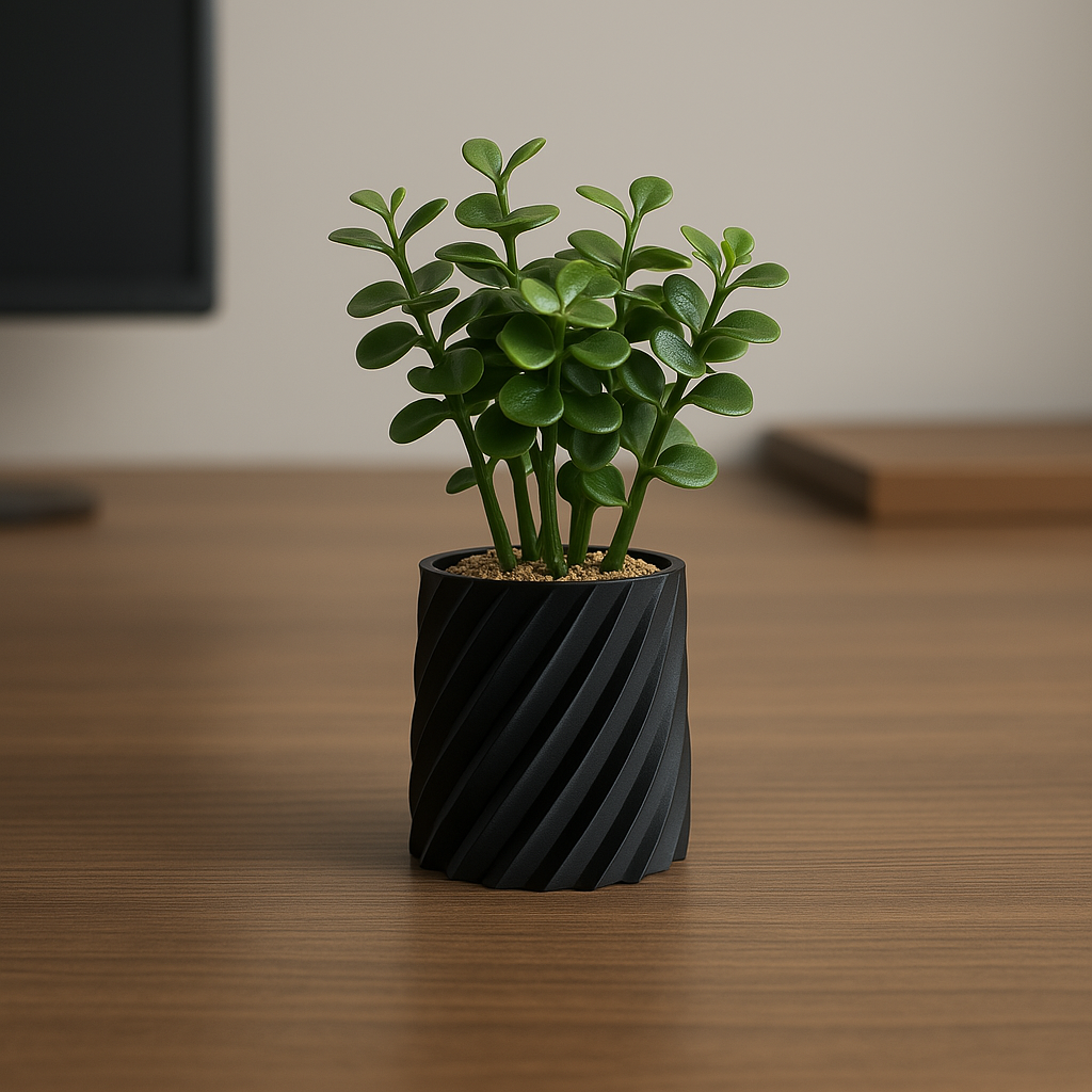 Sleek vase compatible with most small flowers