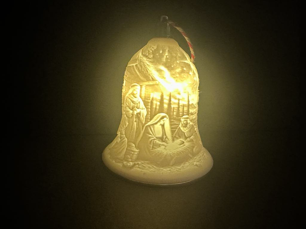 Nativity Lithophane Bell