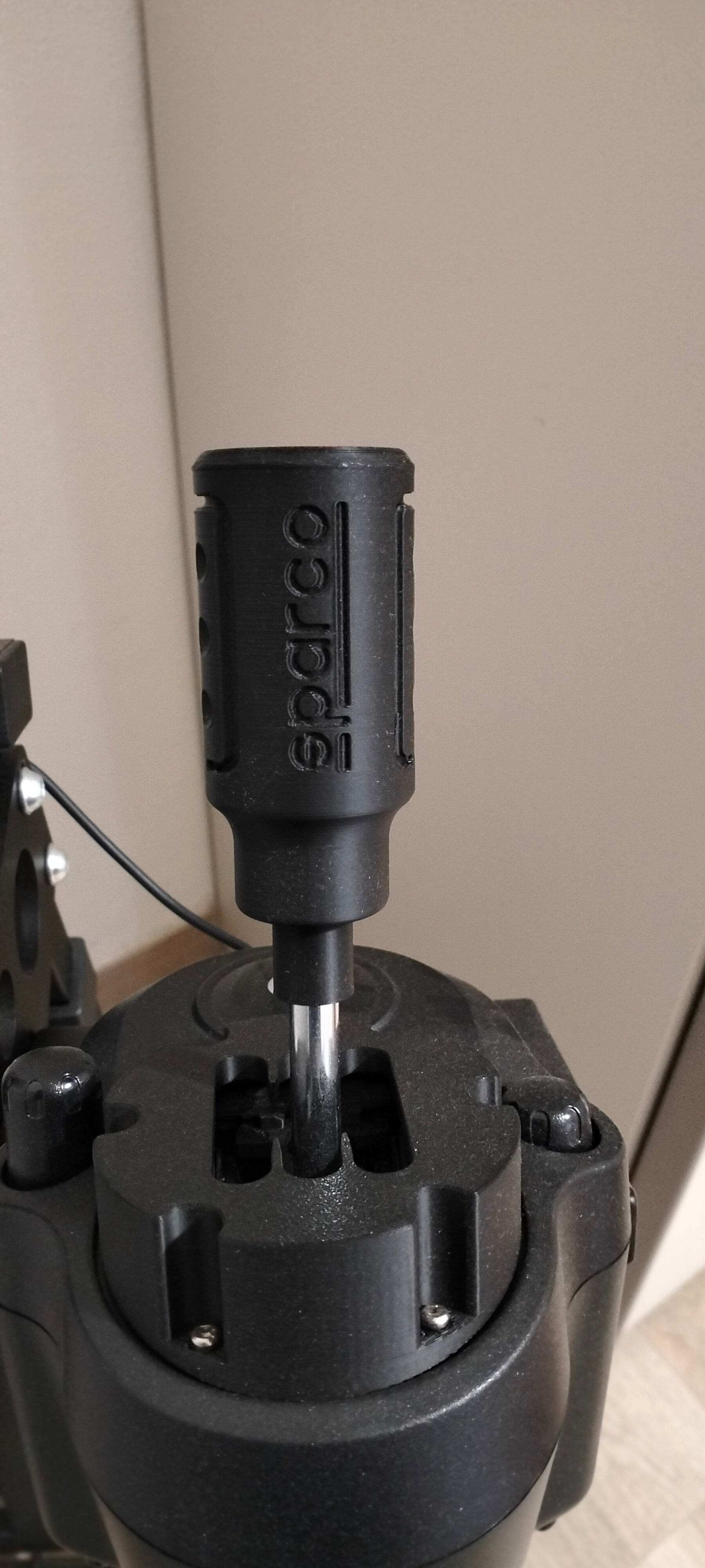 Sparco knob for Logitech shifter + Adapter