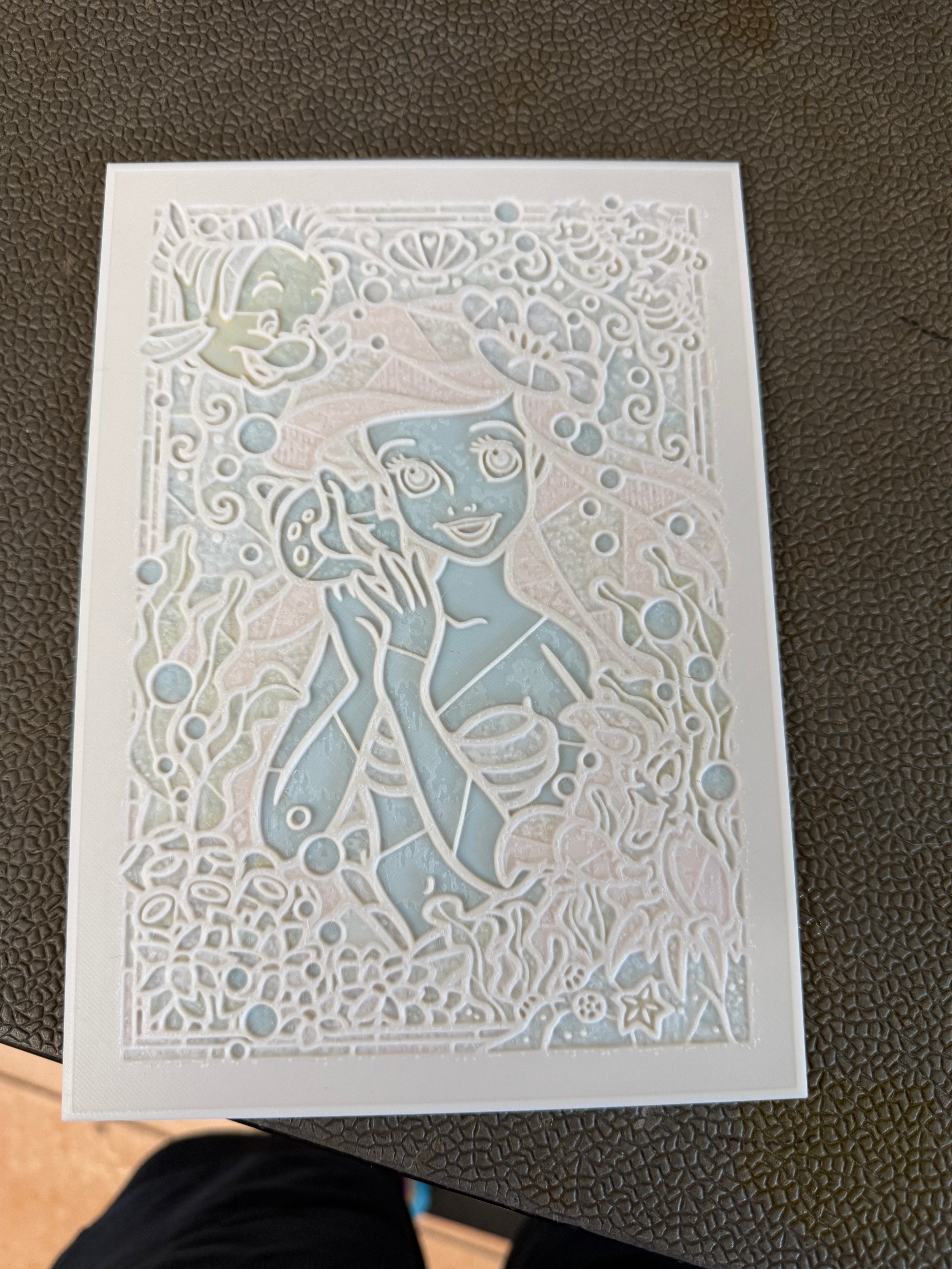 mermaid lithophane