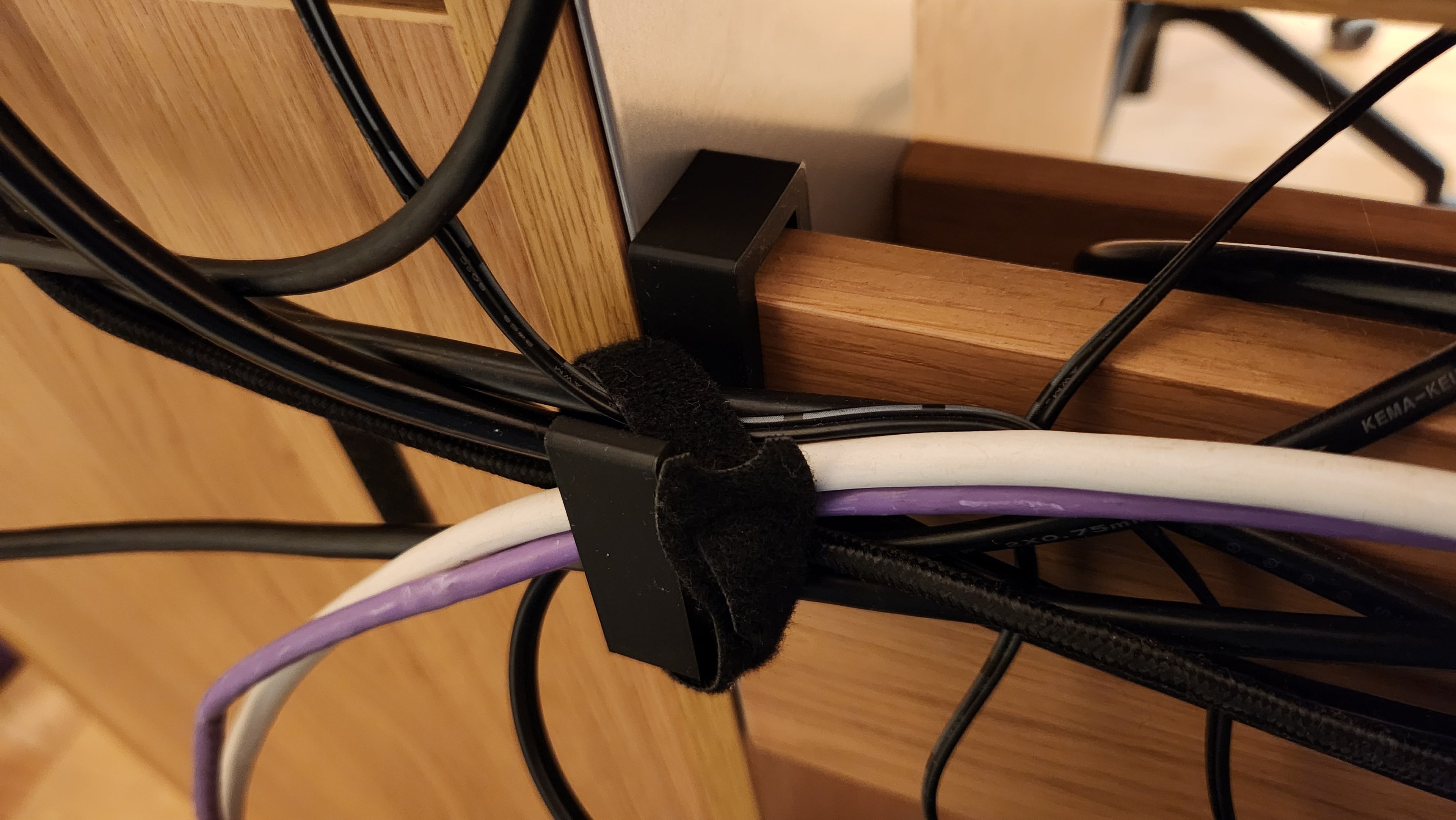 IKEA MALM Desk cable management clips / holders
