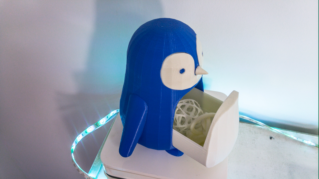 Cute Baby Penguin with Drawer Organizer