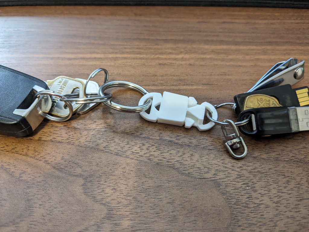 Secure Keychain Quick-Release Buckle