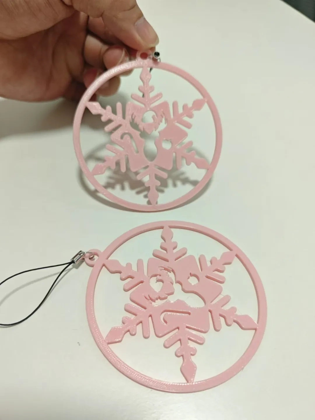 圣诞节雪花麋鹿挂饰