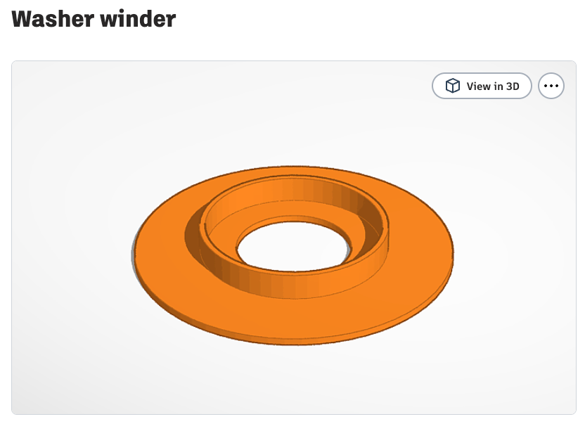 Winder Washer 52 mm