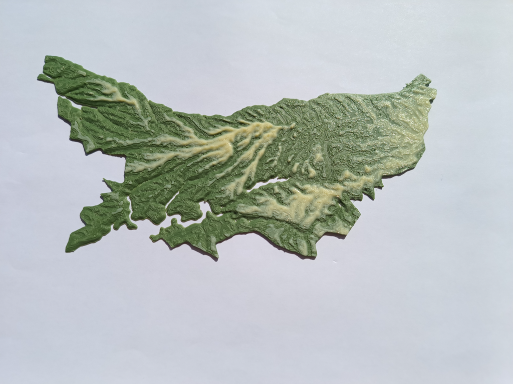 Terrain Map - Colored - Moldova - No AMS Nedded