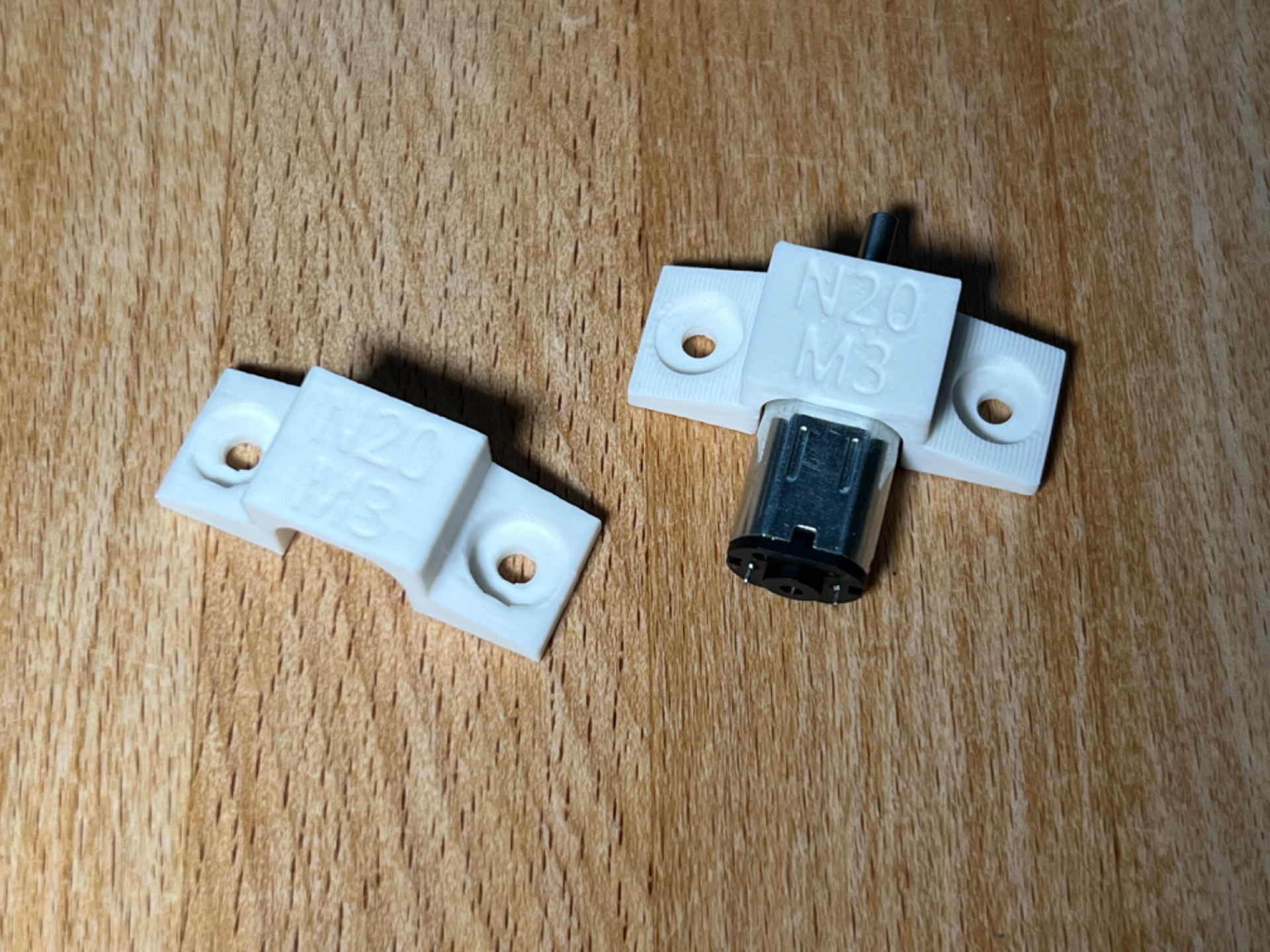 N20 Gear Motor Mount for M3 Bolts