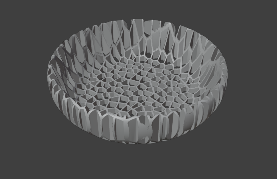 Voronoi See Through Bowl - Vertical