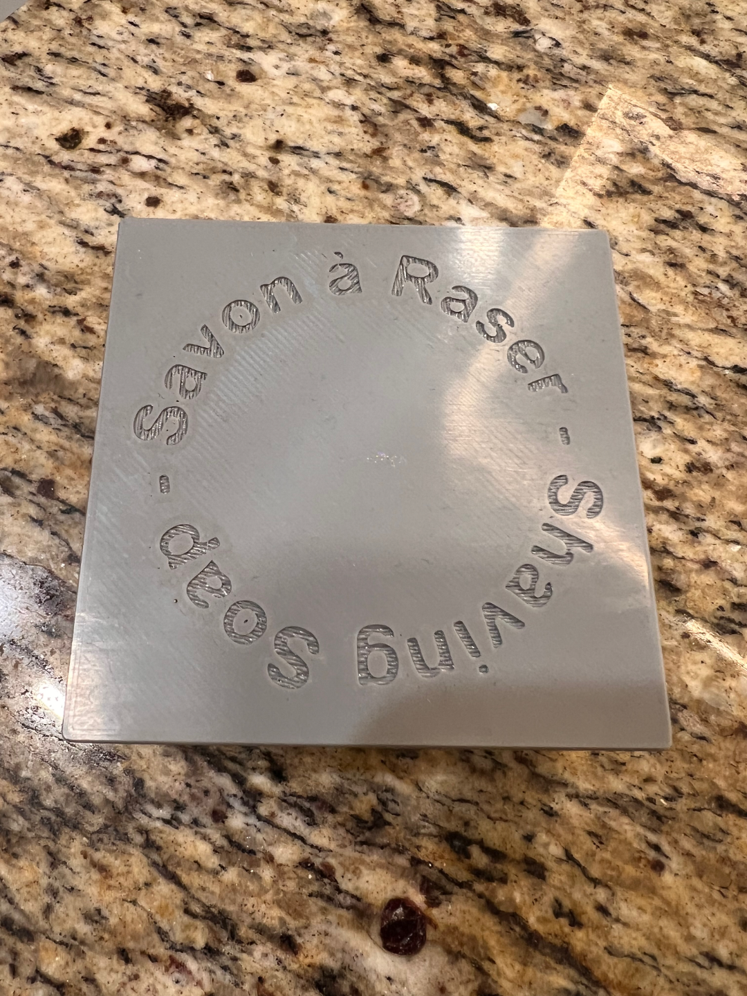 Shaving soap box