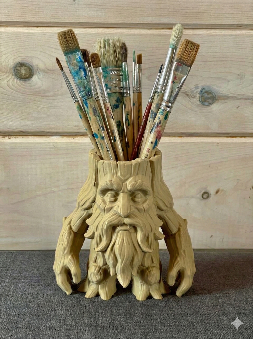 Ancient Forest Guardian: Planter & Desk Organizer