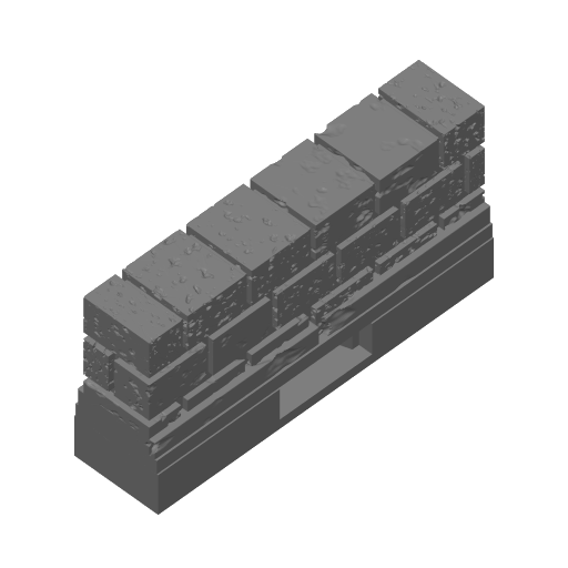 Low-Wall-Narrow w/Base Set| Cut Stone | Openlock 25mm