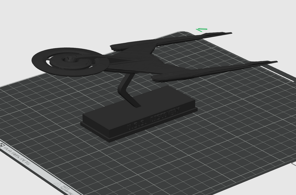 Star Trek U.S.S. Discovery with Stand