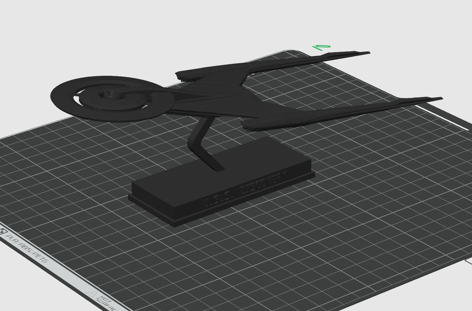 Star Trek U.S.S. Discovery with Stand