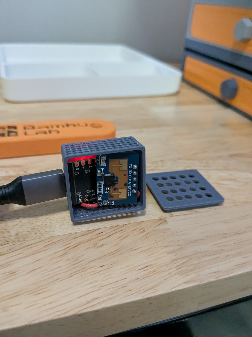 ESP32-C3 Super Mini LD2410C Case - Front Holes