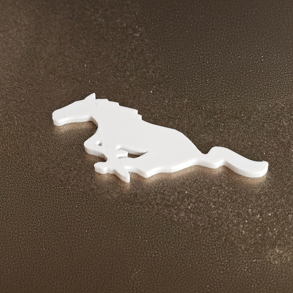 Ford Mustang Logo - No Text (3D Printed)