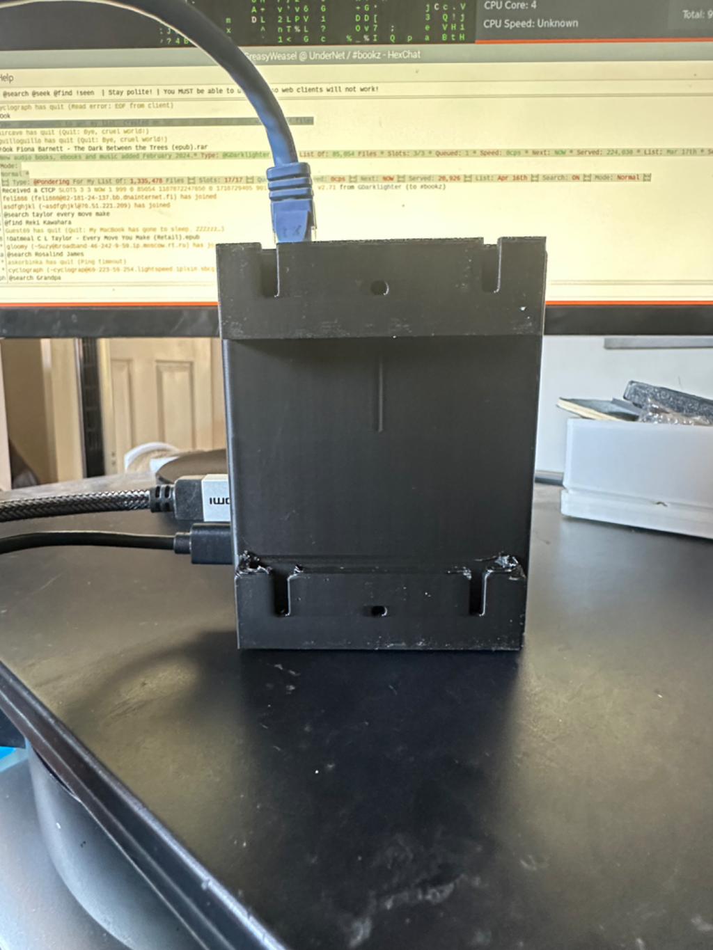 Argon Neo 5 M.2 NVMe Case mount for the Rasp Pi 5
