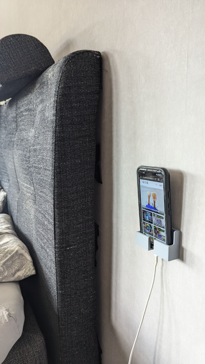 wall mounted phone holder