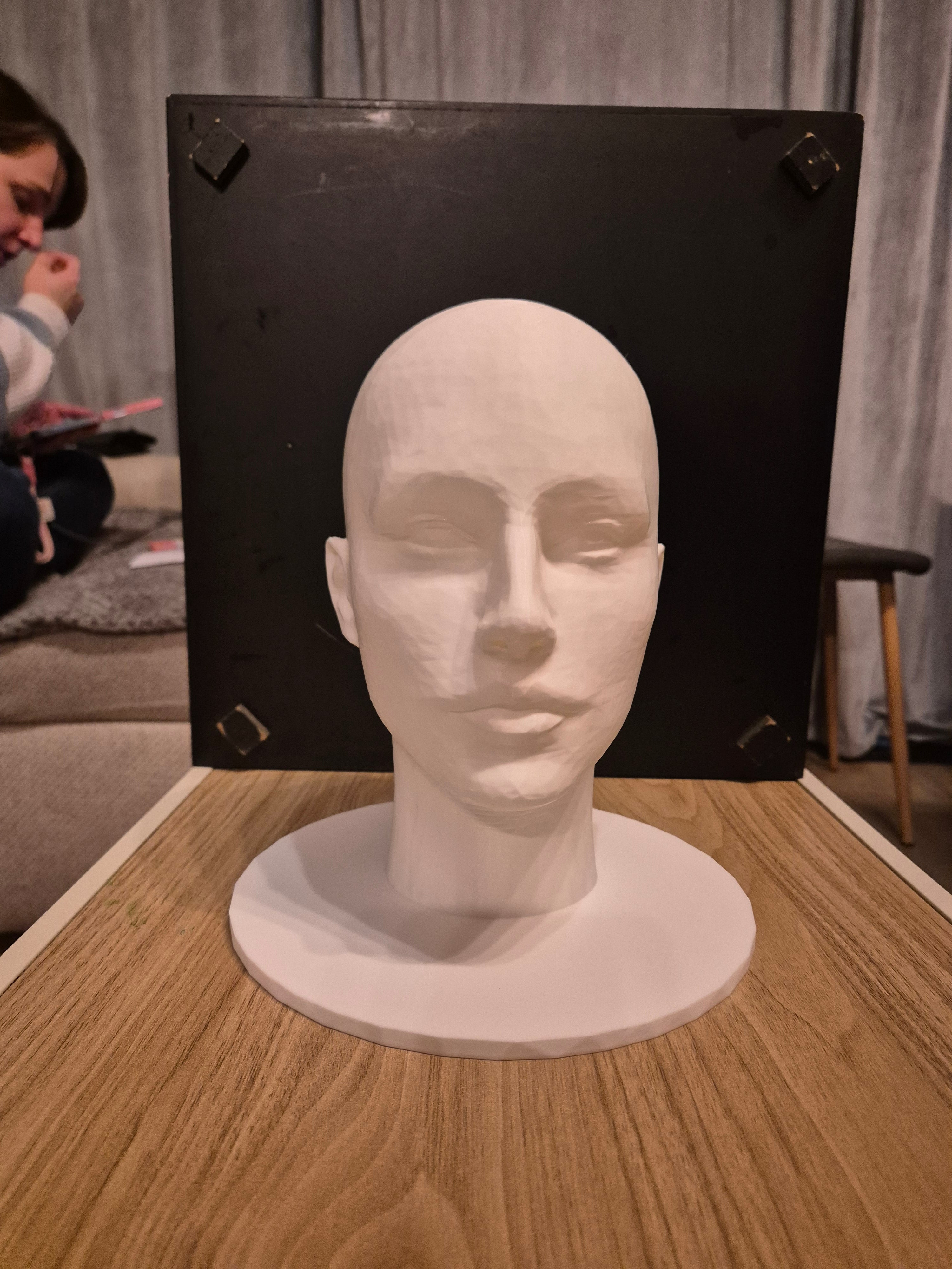 Human head, mannequin for headphones