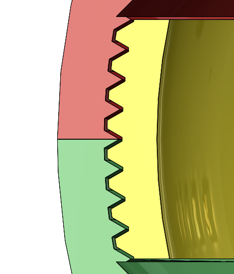 Sphere with Spherical Thread Coupling