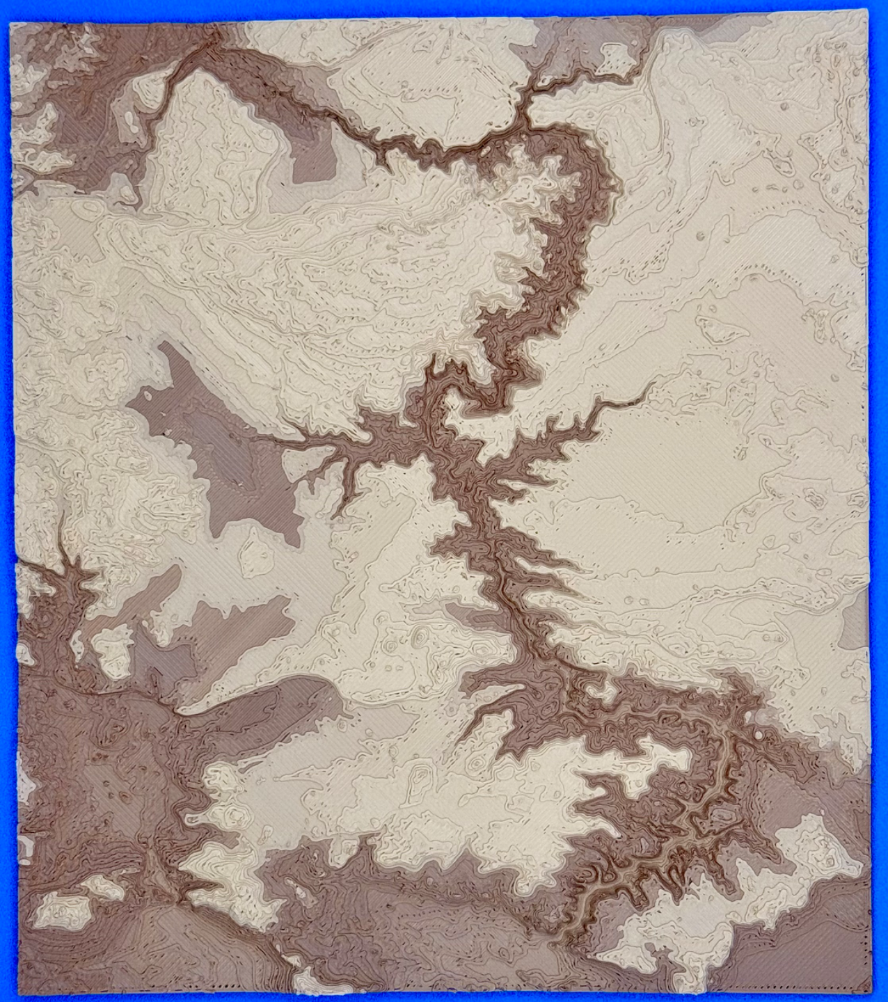 Topographic Map of the Grand Canyon - 6x5.5in