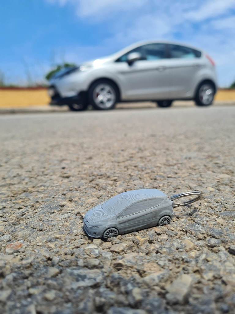 3D Ford Fiesta 2012 Keychain