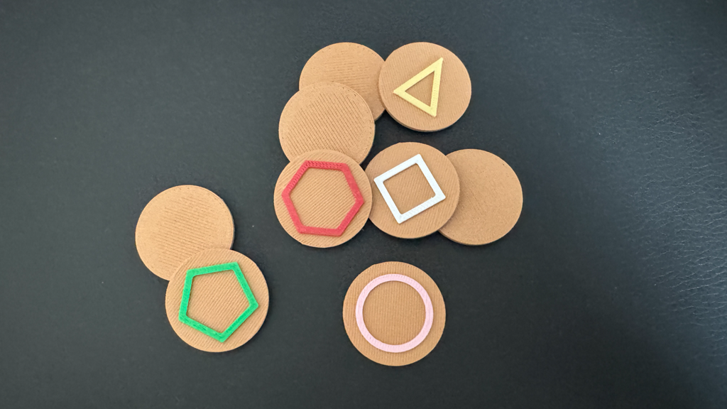 Tokens for board game Bluff