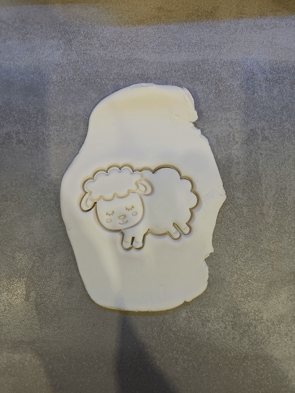 Cute sheep cookie cutter