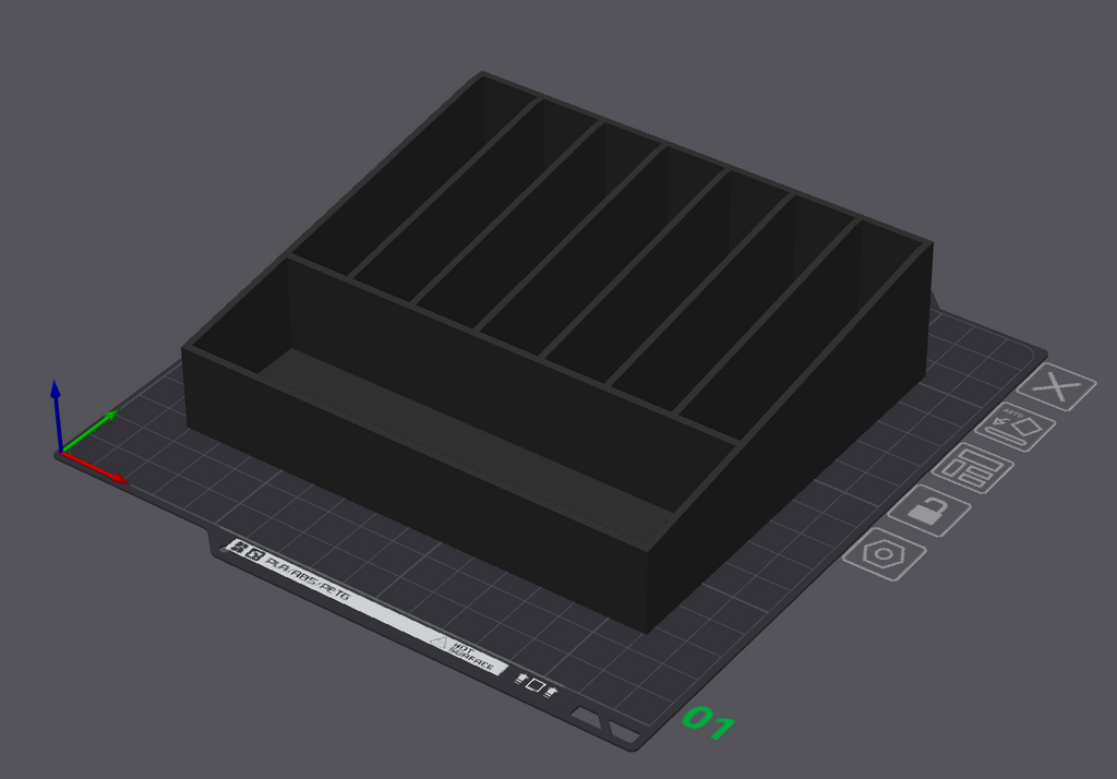 External HD Organizer Box 7 Slots + Cables Slot