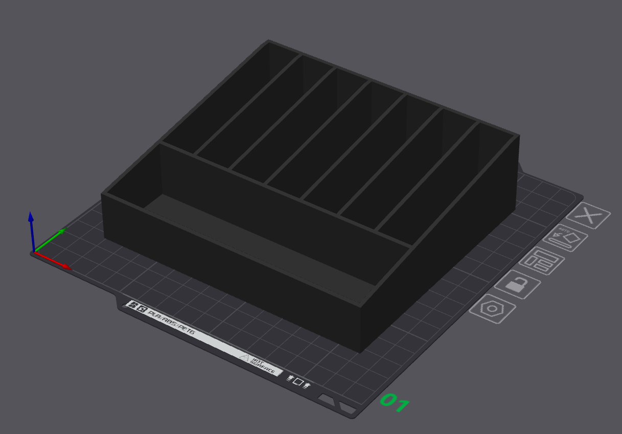 External HD Organizer Box 7 Slots + Cables Slot