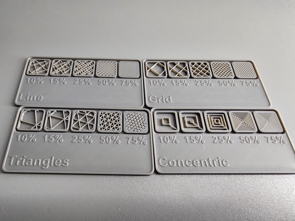 Filament Infill Swatches