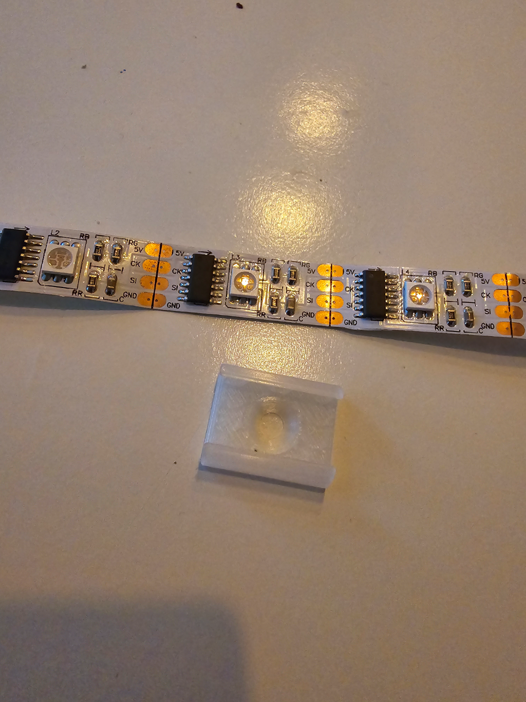 WS2801 / 12mm LED Clip - screwable LED Strip mount