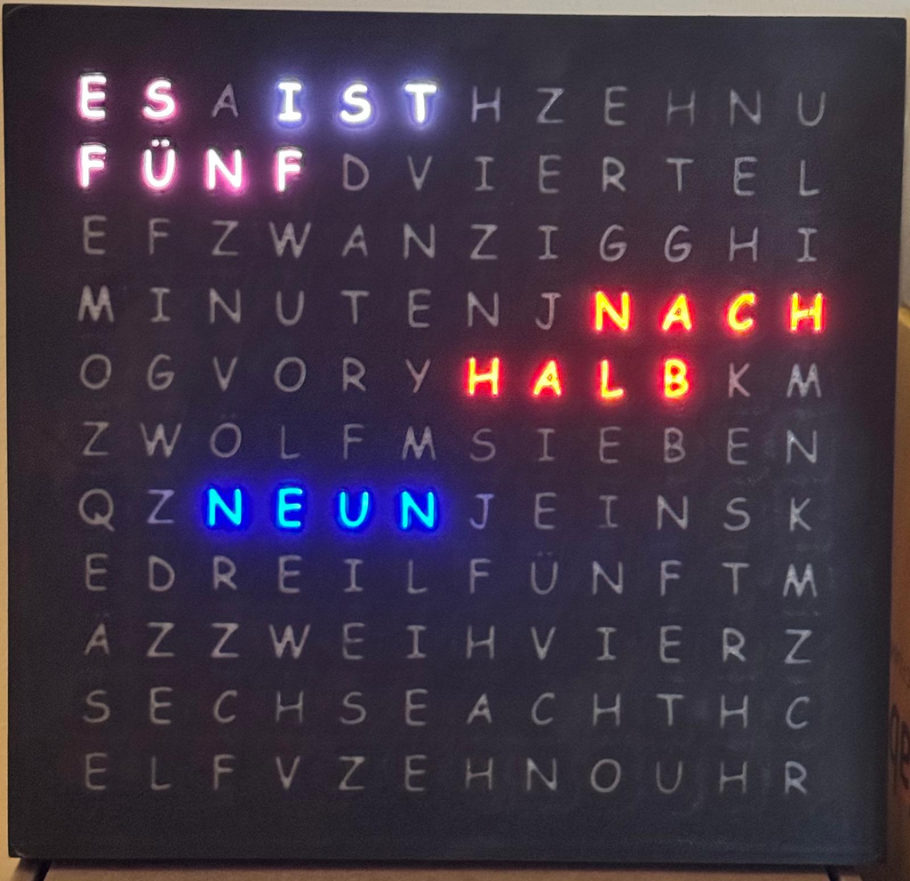 Word Clock (German version)