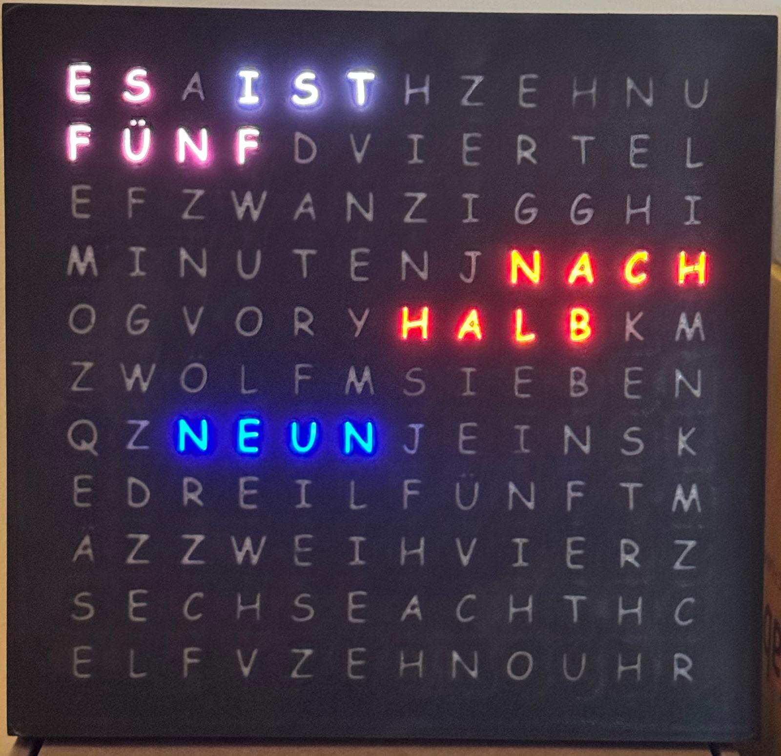Word Clock (German version)