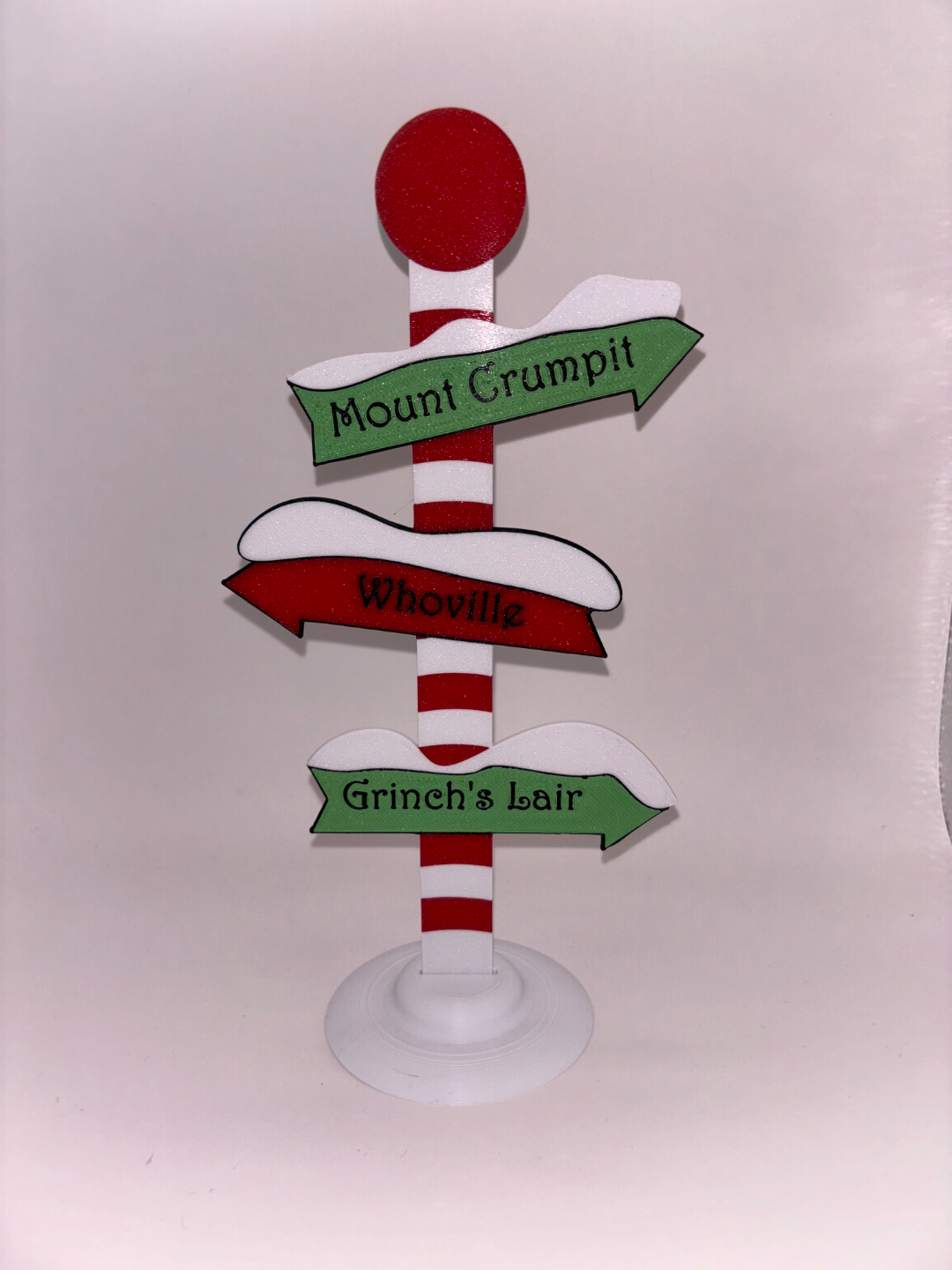 Grinch Sign & Mount Crumpit