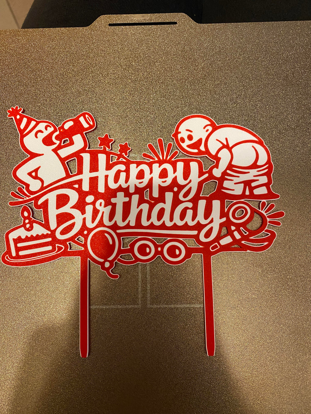 Cake Topper Happy Birthday