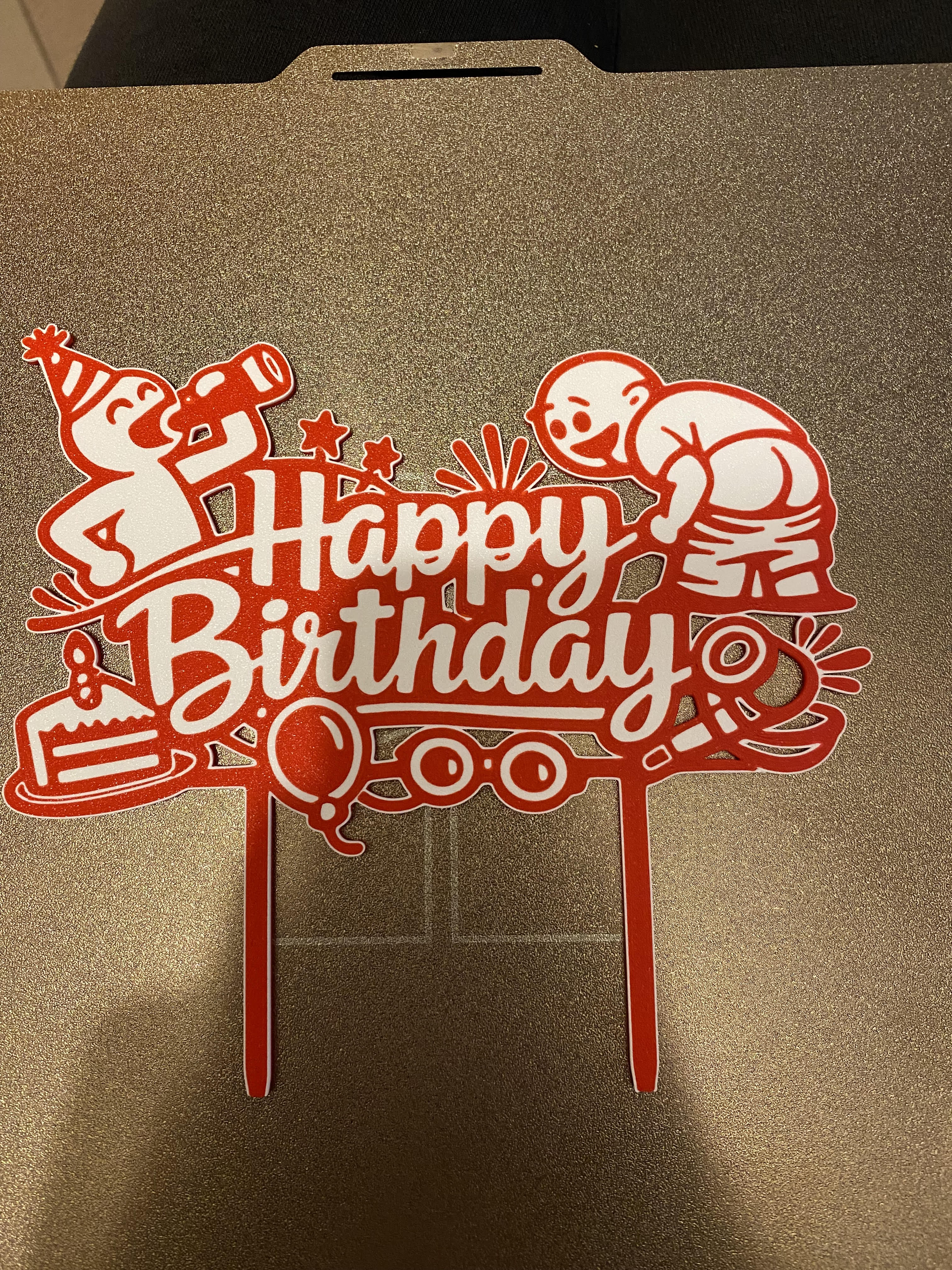 Cake Topper Happy Birthday