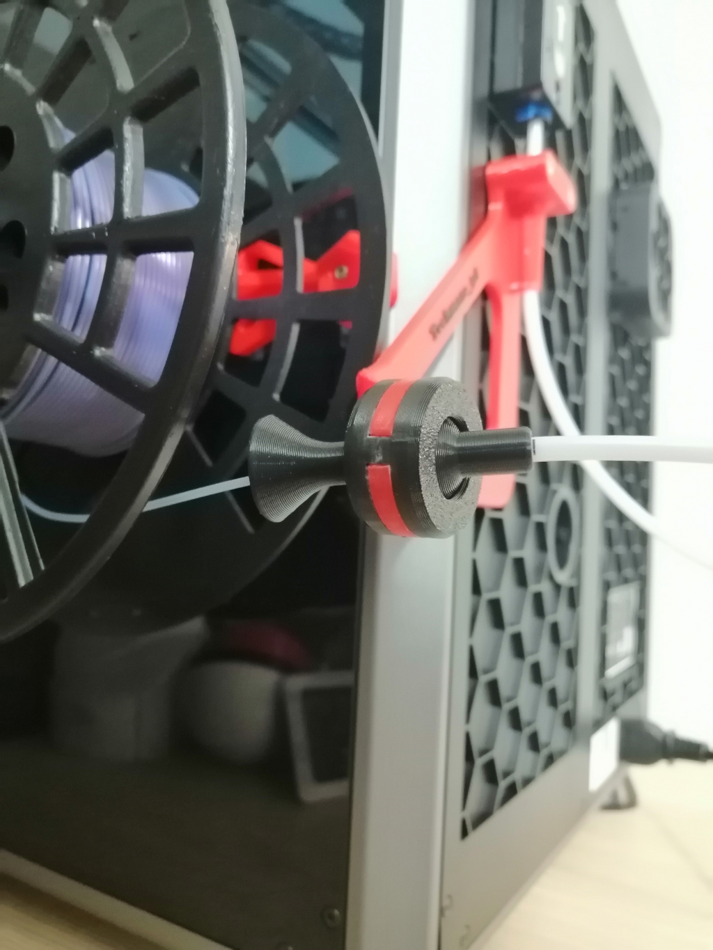 Creality K1C filament spool side support lane V2
