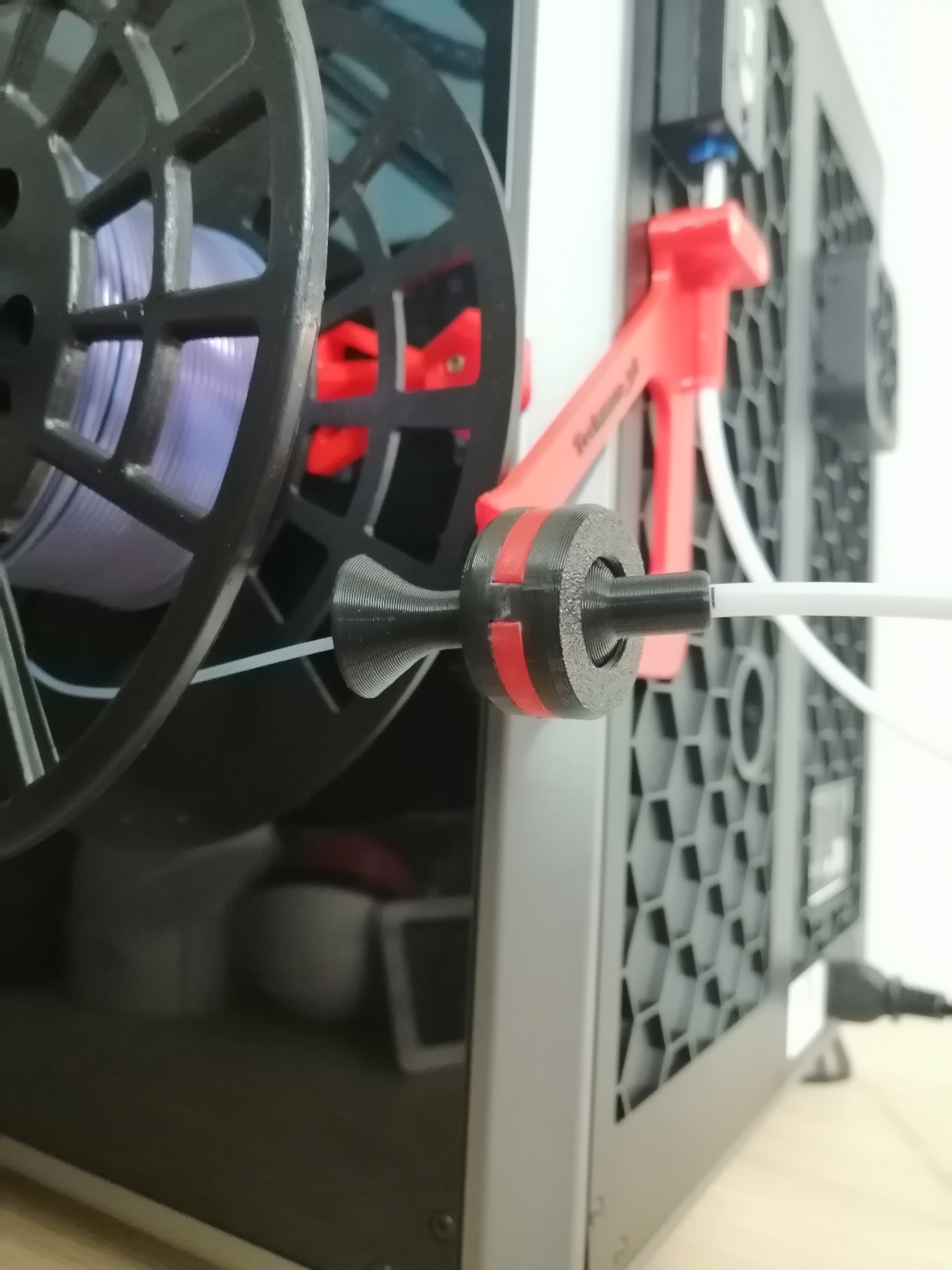 Creality K1C filament spool side support lane V2