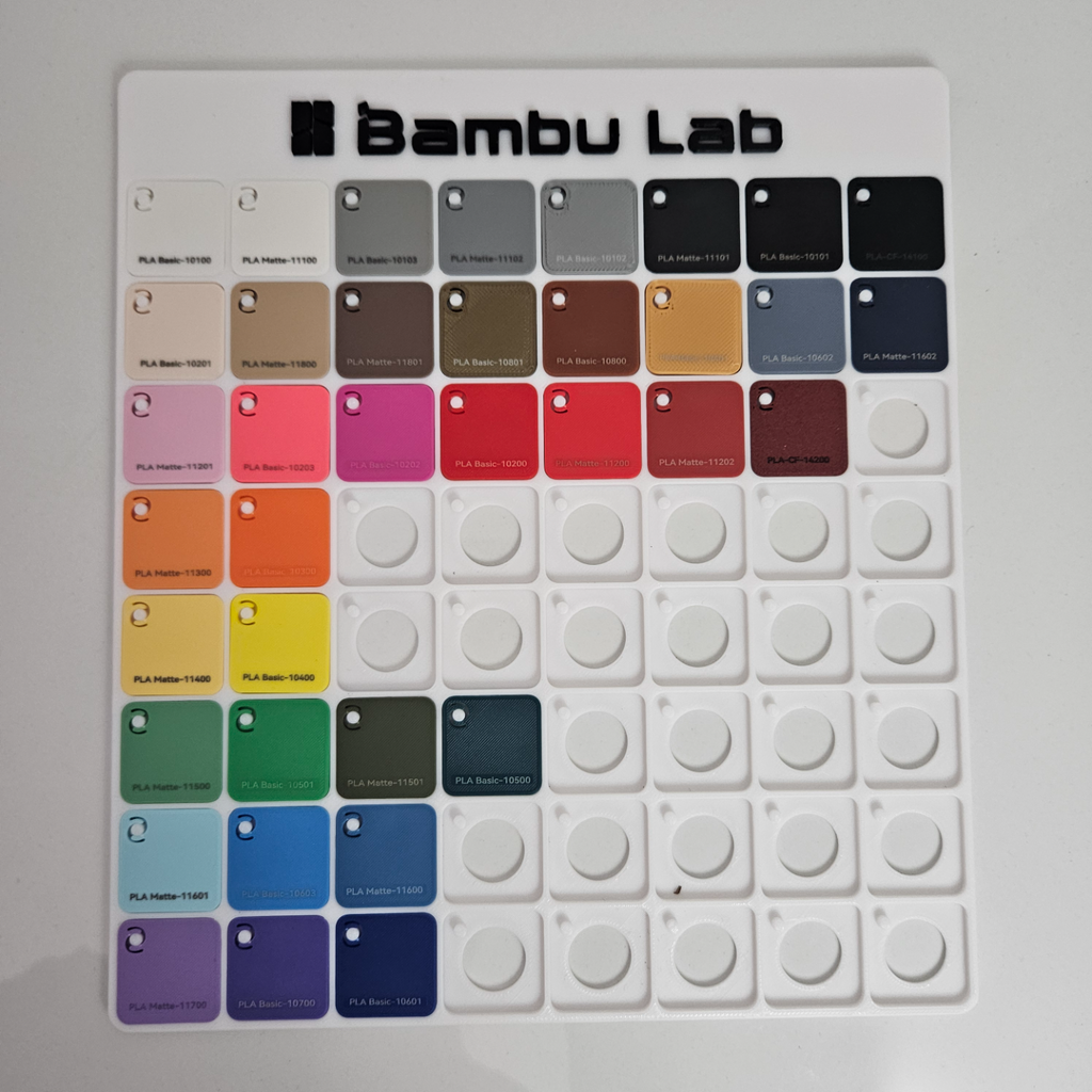 8x8 Bambu Swatch Display