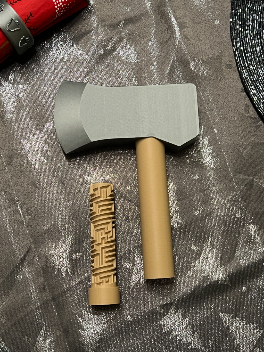 Battle Axe with secret Maze Puzzle container.