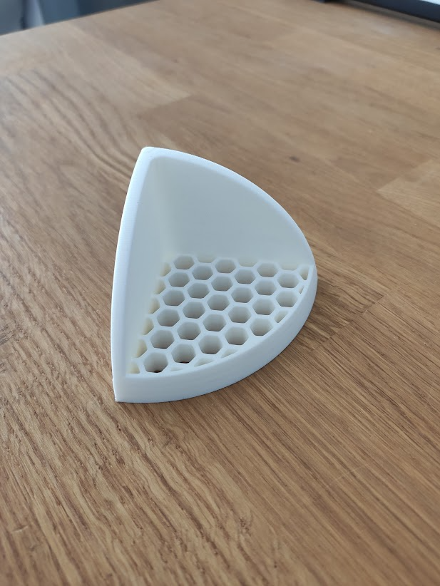 Mini bathroom corner shelf