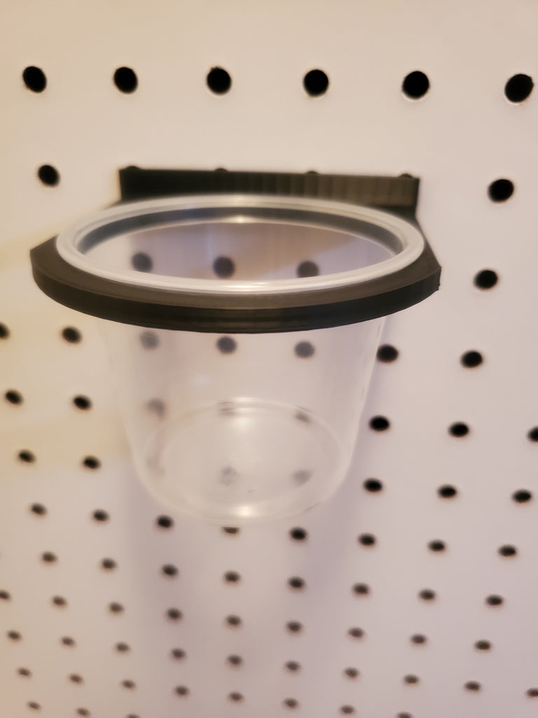 Pegboard container holders