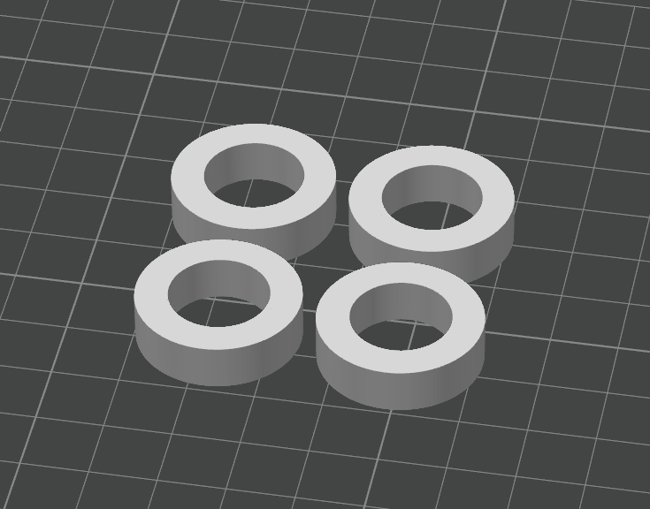 Bambu Anti-Vibration Feet Spacers 7mm height