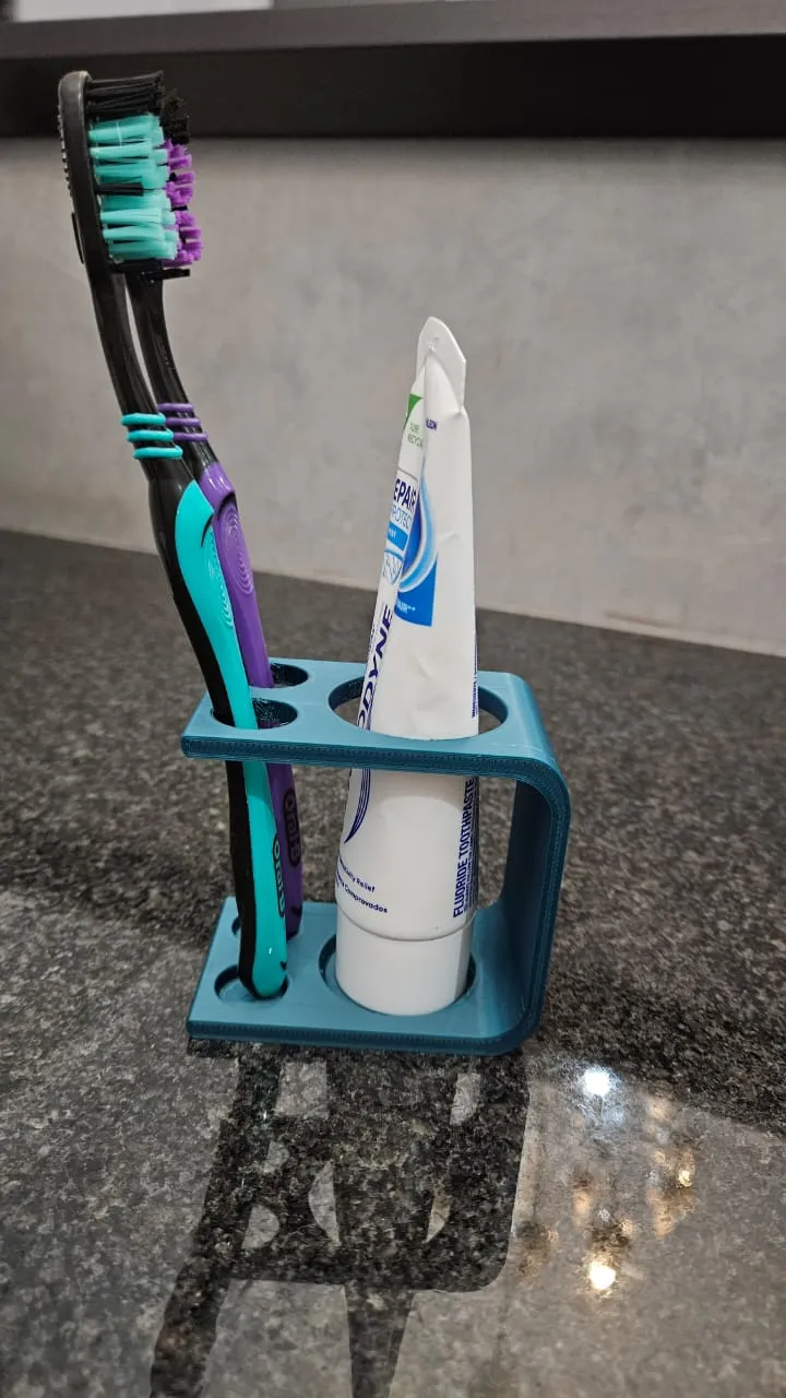 Toothpaste and Toothbrush Holder