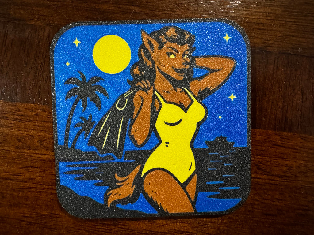 Classic Monster Pinups - Halloween Coasters